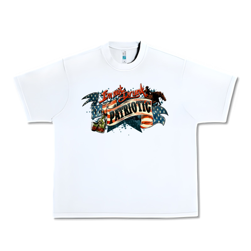 Patriotic Drunk America Urban Heavy Tee by NancyCooperArtShop | Teevron