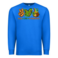 True Royal Peace Love St. Patrick's Day Premium Sweatshirt - HowdyJamesFarm