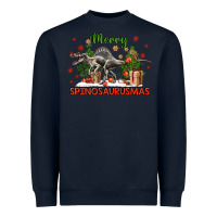 Navy merry spinosaurusmas Heavyweight Sweatshirt - LillyAllenDesigns