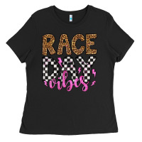 Black race day vibes Ladies Tee - Artiststas