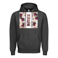 Charcoal Heather mother's day flowers tumbler tbs Zipper Hoodie - TumblerDesignByShophia