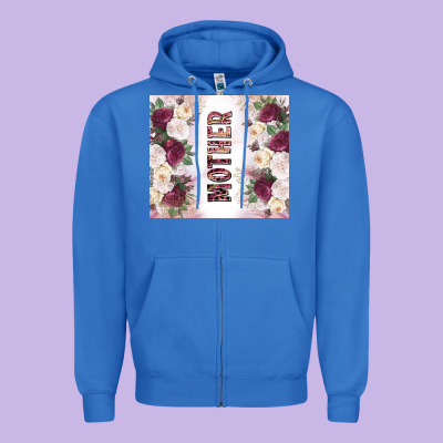 Mother's Day Flowers Tumbler Tbs Zipper Hoodie Designed By Tumblerdesignbyshophia