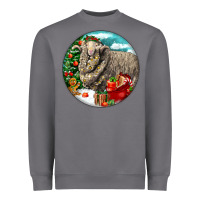 Storm christmas merino wool sheep Heavyweight Sweatshirt - LillyAllenDesigns