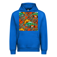 Cobalt fall truck seamless pattern Urban Hoodie - BundleAndBundleShop