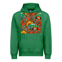 Emerald fall truck seamless pattern Urban Hoodie - BundleAndBundleShop