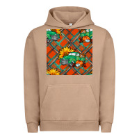 Pigment Burro fall truck seamless pattern Urban Hoodie - BundleAndBundleShop