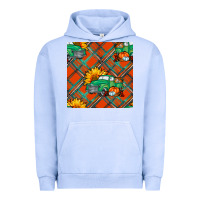 Pigment Grape Ice fall truck seamless pattern Urban Hoodie - BundleAndBundleShop