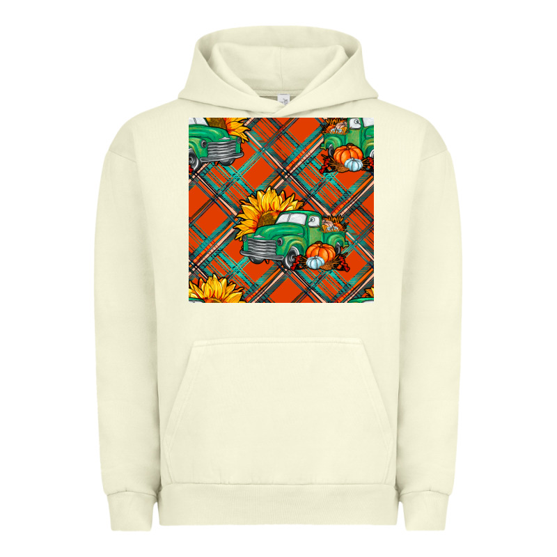 Fall Truck Seamless Pattern Urban Hoodie by BundleAndBundleShop | Teevron