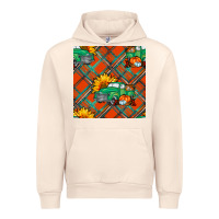 Sandshell fall truck seamless pattern Urban Hoodie - BundleAndBundleShop