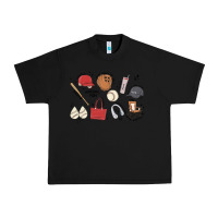 Black baseball mom Urban Heavy Tee - MaliasSmallBusiness