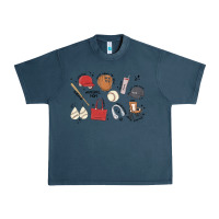Midnight Navy baseball mom Urban Heavy Tee - MaliasSmallBusiness