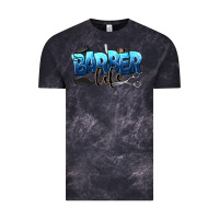 Cloud Black barber life Vintage Tee - NancyCooperArtShop