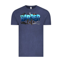 Vintage Denim barber life Vintage Tee - NancyCooperArtShop