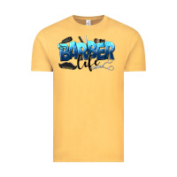 Vintage Mustard barber life Vintage Tee - NancyCooperArtShop