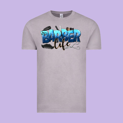 Barber Life Vintage Tee Designed By Nancycooperartshop