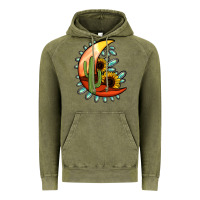 Vintage Olive Desert Moon Vintage Hoodie - Jasminsmagicworld