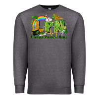Charcoal Heather LPN Licensed Practical Nurse St. Patrick's Day Premium Sweatshirt - CowGirlArtShop