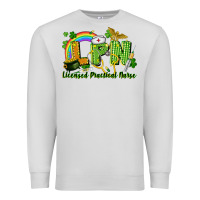 Dove Grey LPN Licensed Practical Nurse St. Patrick's Day Premium Sweatshirt - CowGirlArtShop
