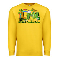 Lemon LPN Licensed Practical Nurse St. Patrick's Day Premium Sweatshirt - CowGirlArtShop