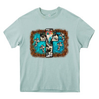 Arona bull skull cross backgraund Heavy Core Tee - JahusDesignShop