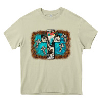 Mossy bull skull cross backgraund Heavy Core Tee - JahusDesignShop