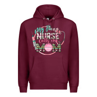 Burgundy my favorite nurse calls me mom Premium Hoodie - CowGirlArtShop