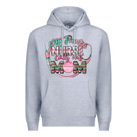 Heather Grey my favorite nurse calls me mom Premium Hoodie - CowGirlArtShop