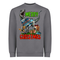 Storm merry christmas velociraptor Heavyweight Sweatshirt - LillyAllenDesigns