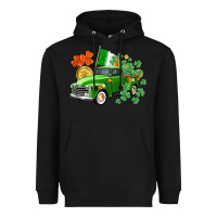 Black Western St. Patrick's Day truck Heavyweight Hoodie - CowGirlArtShop
