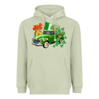 Matcha Western St. Patrick's Day truck Heavyweight Hoodie - CowGirlArtShop