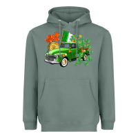 Sage Western St. Patrick's Day truck Heavyweight Hoodie - CowGirlArtShop