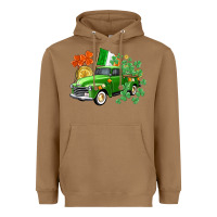 Toasted Coconut Western St. Patrick's Day truck Heavyweight Hoodie - CowGirlArtShop