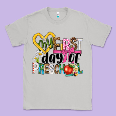 My First Day Of Preschool Classic Tee Designed By Nancycooperartshop