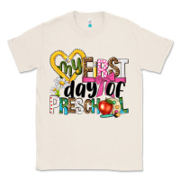 Natural my first day of preschool Classic Tee - NancyCooperArtShop