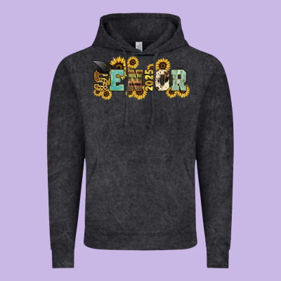 Senior 2025 Sunflowers Vintage Hoodie Designed By Nancycooperartshop