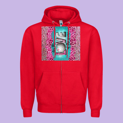 For The Love Of The Game With Volleyball Tumbler Tbs Zipper Hoodie Designed By Tumblerdesignbyshophia