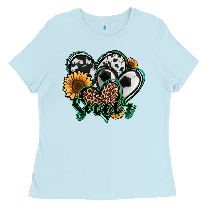 Soccer Hearts Ladies Tee by Jasminsmagicworld | Teevron