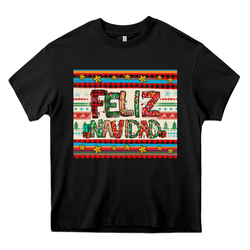 Feliz Navidad Spanish Christmas Heavy Core Tee by Jasminsmagicworld | Teevron