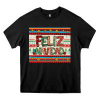 Black feliz navidad spanish christmas Heavy Core Tee - Jasminsmagicworld