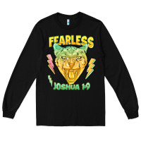 Black fearless joshua 1 9 cheetah Long Sleeve Tee - LillyAllenDesigns