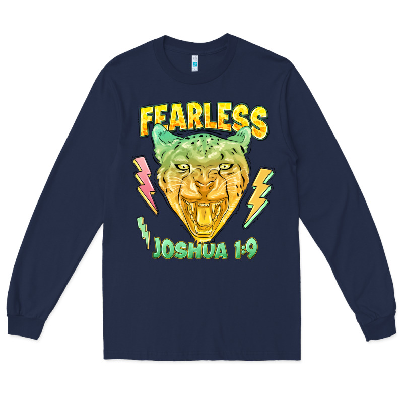 Fearless Joshua 1 9 Cheetah Long Sleeve Tee by LillyAllenDesigns | Teevron