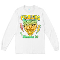 White fearless joshua 1 9 cheetah Long Sleeve Tee - LillyAllenDesigns