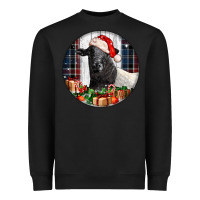 Black christmas dorper sheep Heavyweight Sweatshirt - LillyAllenDesigns