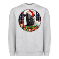 Heather Grey christmas dorper sheep Heavyweight Sweatshirt - LillyAllenDesigns