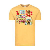 Vintage Mustard te amo te quila Vintage Tee - NancyCooperArtShop