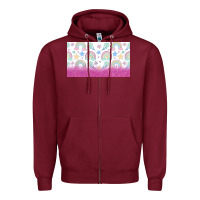 Burgundy doodle doodle rainbow Zipper Hoodie - TumblerDesignByShophia