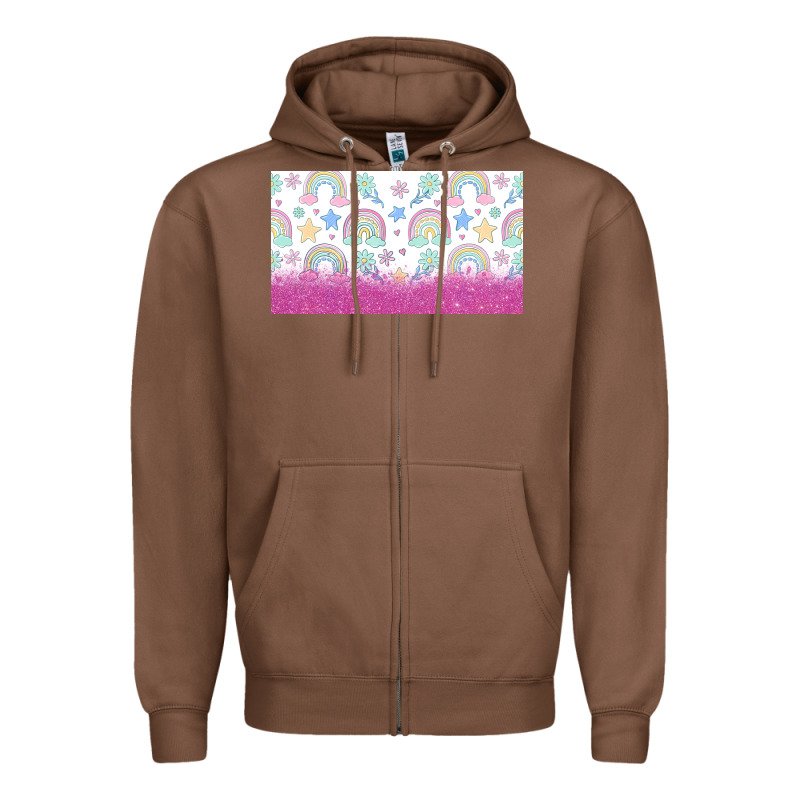 Doodle Doodle Rainbow Zipper Hoodie by TumblerDesignByShophia | Teevron