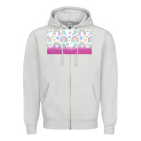Dove Grey doodle doodle rainbow Zipper Hoodie - TumblerDesignByShophia