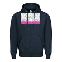 Navy doodle doodle rainbow Zipper Hoodie - TumblerDesignByShophia