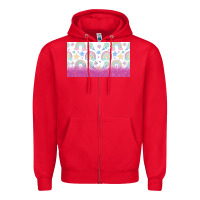 Red doodle doodle rainbow Zipper Hoodie - TumblerDesignByShophia